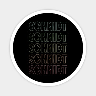 Schmidt Name Pattern Magnet